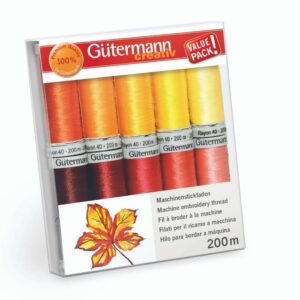 KIT 10 FILATI DA RICAMO RAYON 40