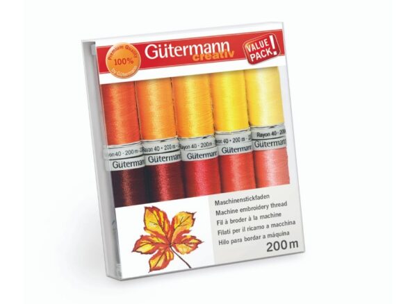 KIT 10 FILATI DA RICAMO RAYON 40